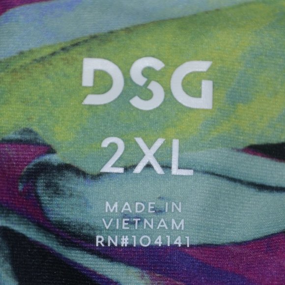 NWT DSG Women's Core performance 7/8 Tight vivid Tropics Plus size Leggings - Picture 6 of 7